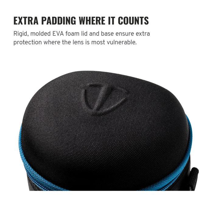 Tenba Soft Molded EVA Lens Capsule with Extra Padding, 5 x 3.5" - Black