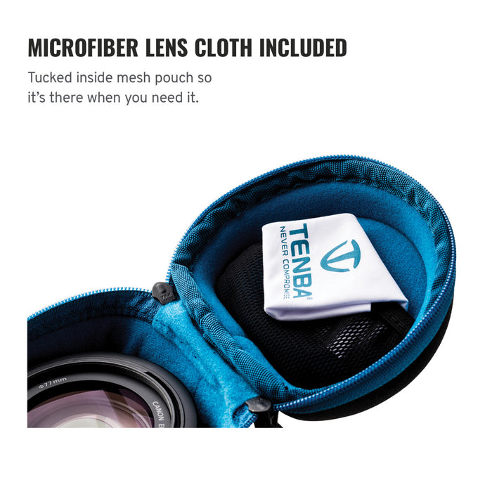 Tenba Soft Molded EVA Lens Capsule with Extra Padding, 5 x 3.5" - Black