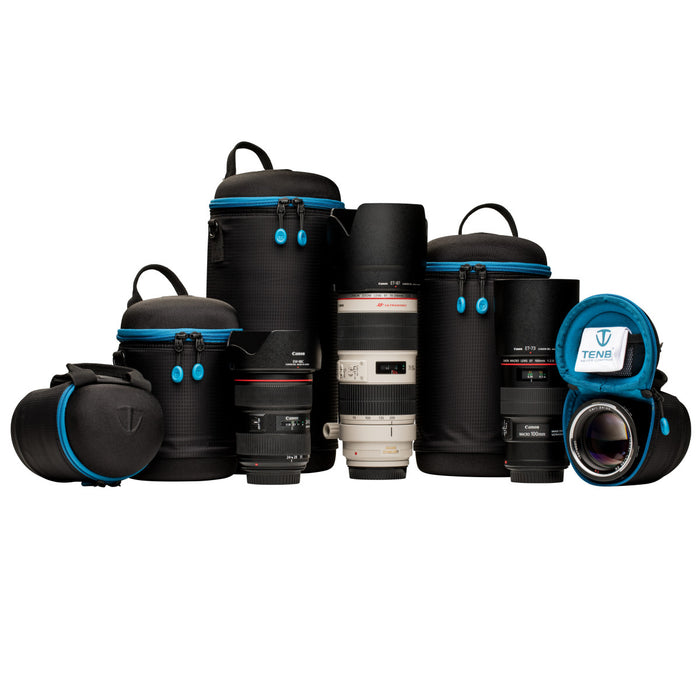 Tenba Soft Molded EVA Lens Capsule with Extra Padding, 5 x 3.5" - Black