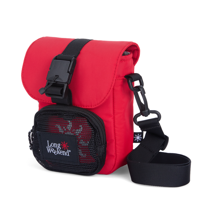 Long Weekend Crossbody Camera Pouch - Chili Red