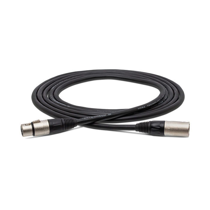 Hosa Technology DMX512 XLR 5-Pin Male to XLR 5-Pin Female DMX Cable, 25'