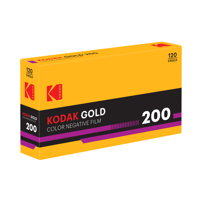 Kodak Eastman Professional GOLD 200 Color Negative - 120 Film, 5 Pack