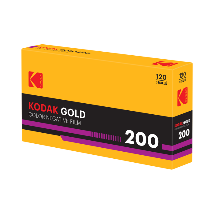 Kodak Eastman Professional GOLD 200 Color Negative - 120 Film, 5 Pack