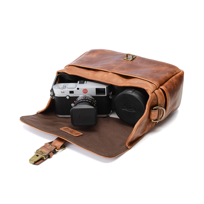 ONA Bowery II Messenger Bag, Leather - Antique Cognac