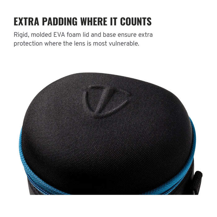 Tenba Soft Molded EVA Lens Capsule with Extra Padding, 6 x 4.5" - Black