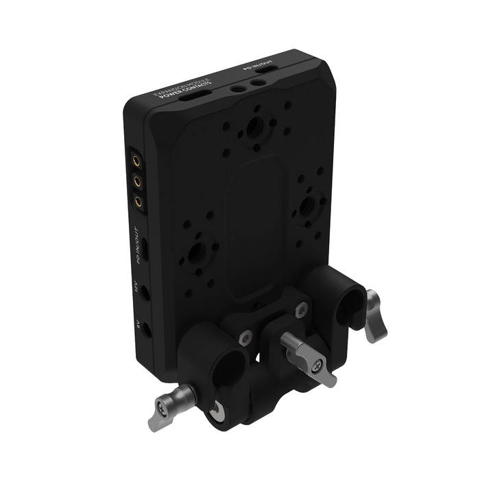 Kondor Blue Pro V-Mount Battery Plate with Swiveling Rod Block - Raven Black