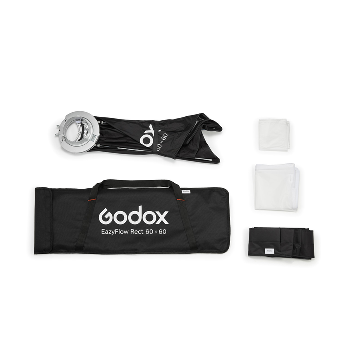 Godox EazyFlow Rectangular 60x60 Foldable Softbox with Bowens Mount (23.62 x 23.62")