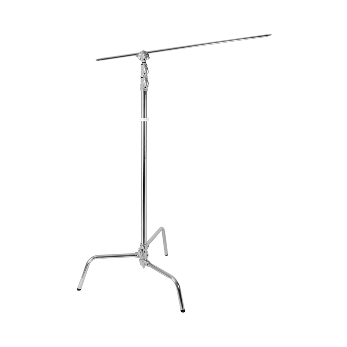 Godox C-Stand with Removable Turtle Base & Arm Kit, 8.8' - Silver