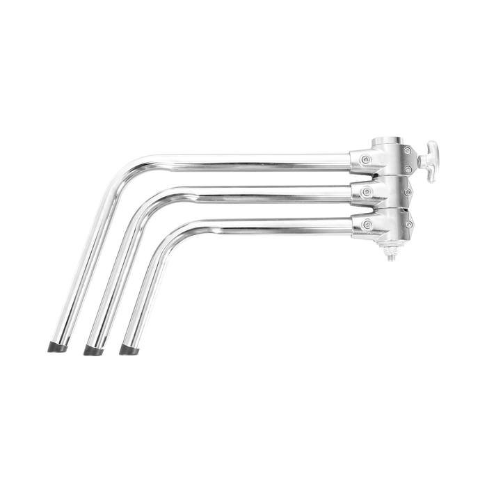 Godox C-Stand with Removable Turtle Base & Arm Kit, 8.8' - Silver