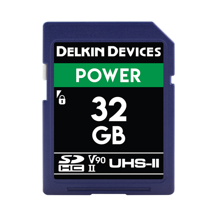 Delkin Devices 32GB POWER UHS-II (U3/V90) SDHC Memory Card