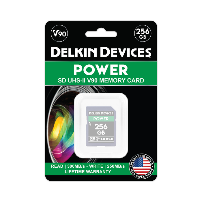 Delkin Devices 256GB POWER UHS-II (U3/V90) SDXC Memory Card