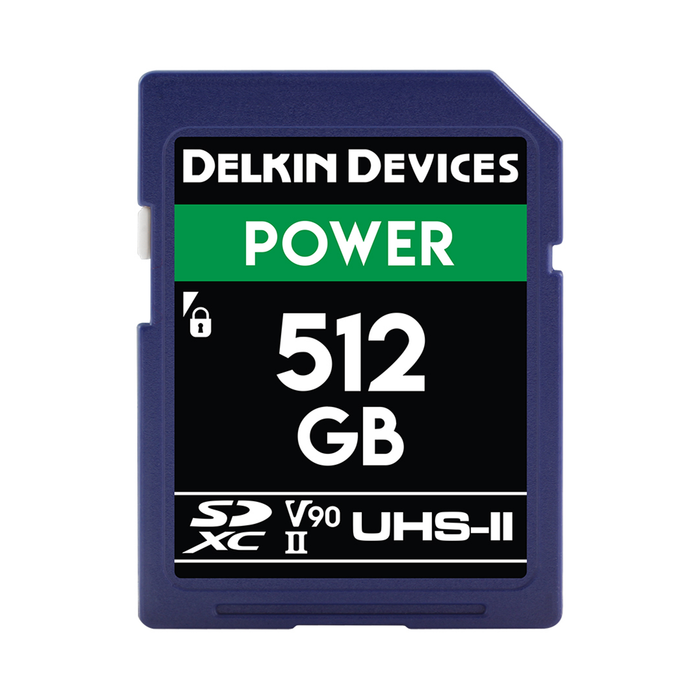Delkin Devices 512GB POWER UHS-II (U3/V90) SDXC Memory Card
