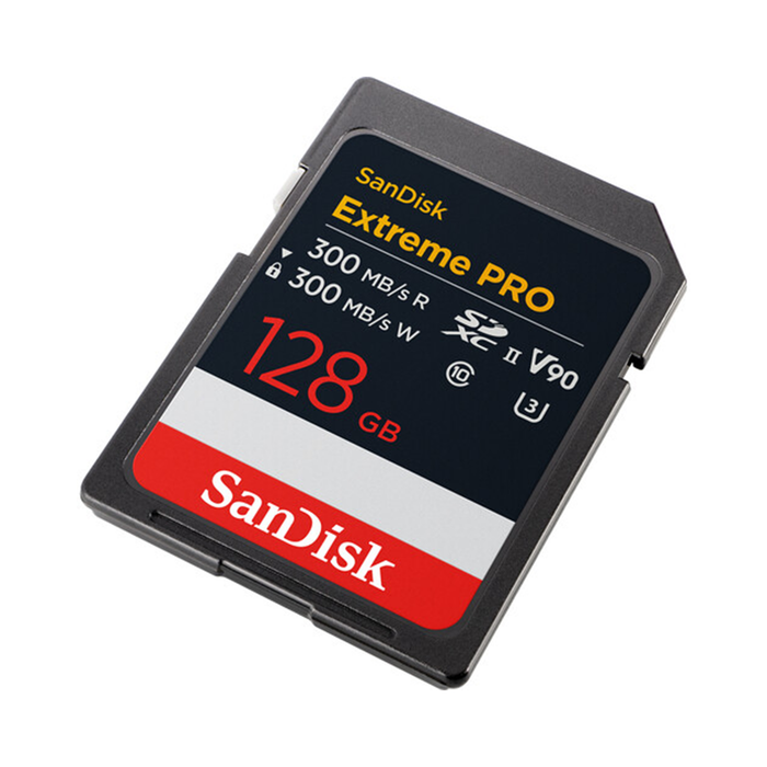 SanDisk 128GB Extreme PRO UHS-II SDXC V90 Memory Card