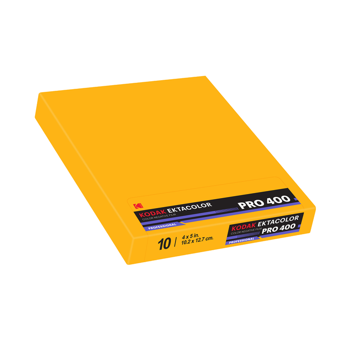 Kodak Eastman Professional EKTACOLOR PRO 400 Color Negative - 4x5 Film, 10 Sheets