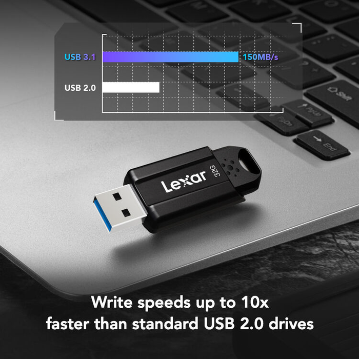 Lexar 32GB JumpDrive S80 USB 3.2 Gen 1 Flash Drive