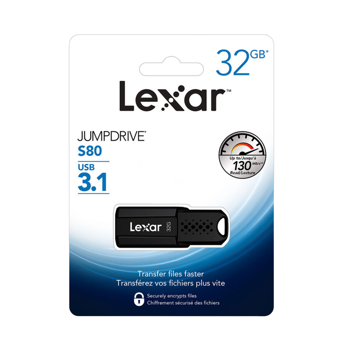 Lexar 32GB JumpDrive S80 USB 3.2 Gen 1 Flash Drive