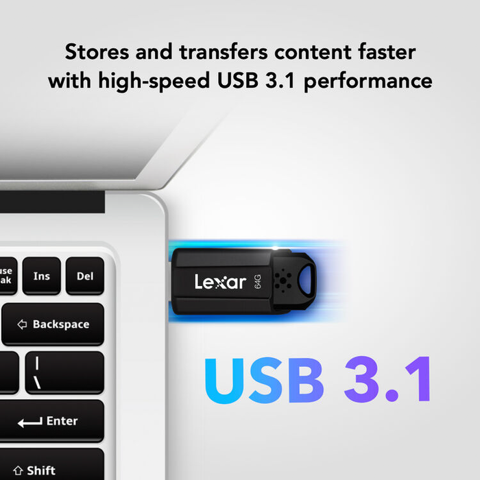 Lexar 64GB JumpDrive S80 USB 3.2 Gen 1 Flash Drive