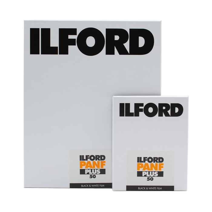 Ilford Pan F Plus 50 Black & White - 8x10 Sheet Film, 25 Sheets