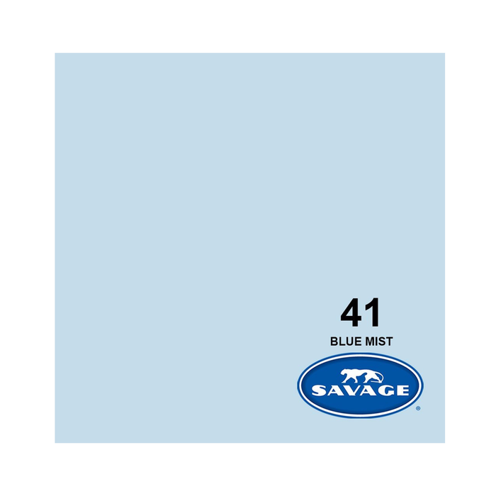 Savage #41 Blue Mist Seamless Background Paper 86" x 36' - In Store Pick Up Only