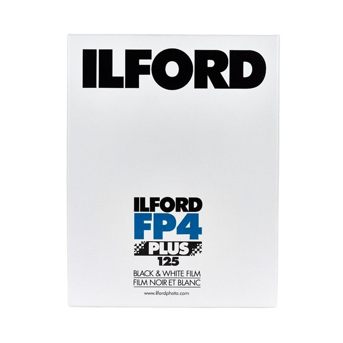 Ilford FP4 Plus 125 Black & White Negative - 6.5 x 8.5" Film, 25 Sheets (Ultra Large Format)