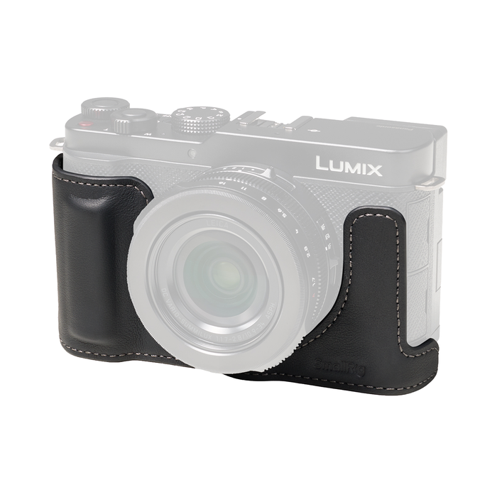SmallRig Leather Half Case for Panasonic LUMIX L10 5698 - Black