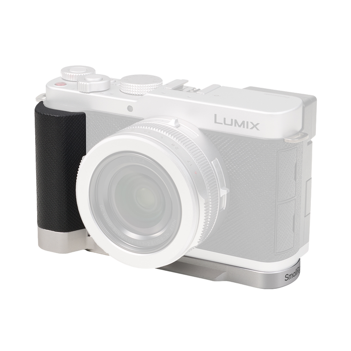 SmallRig L-Shaped Mount Plate with Silicone Handle for Panasonic LUMIX L10 5701 - Silver