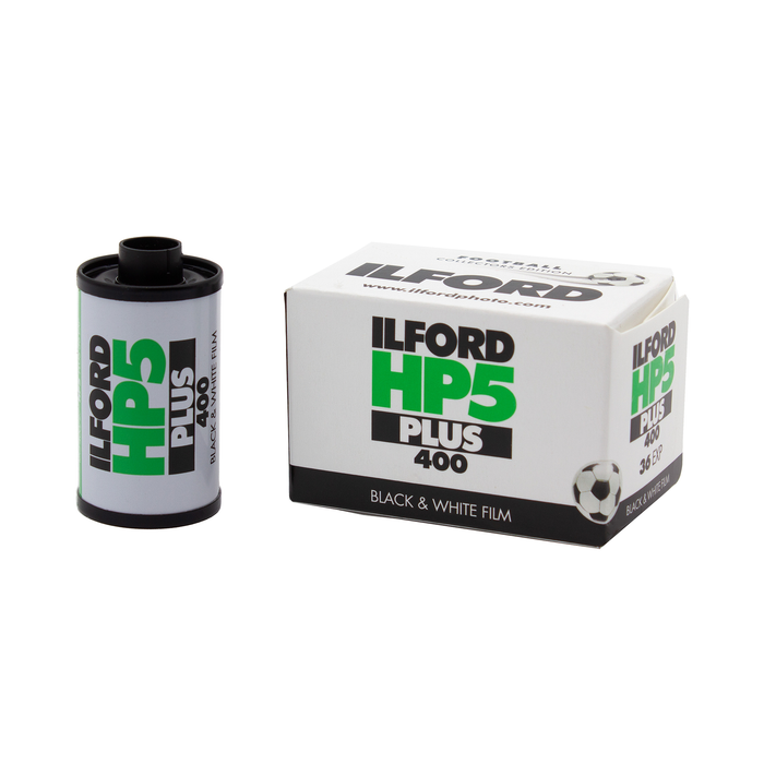 Ilford HP5 Plus 400 Black & White Negative - 35mm Film, 36 Exposures, Single Roll (Football Collectors Edition)
