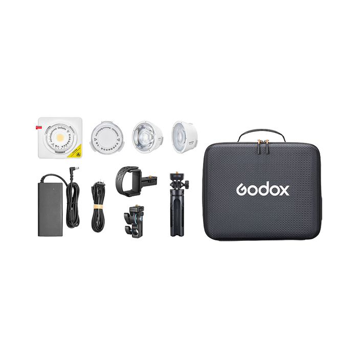 Godox ML100R RGB Portable LED Light Kit (36 Lens & Power Bank Holder)