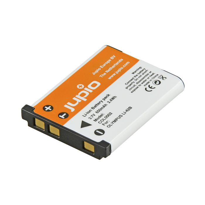 Jupio Lithium-Ion Battery Li-40B / Li-42B / NP45 / D-Li63 / D-Li108 / EN-EL10/ NP-80/ KLIC-7006 650mAh for Olympus