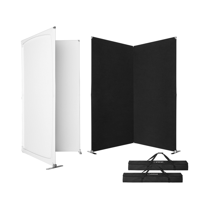 Westcott V-Flat White & Black, 2-Pack