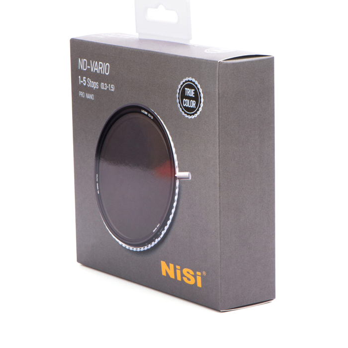 NiSi 77mm SWIFT True Color ND-VARIO Pro Nano 1-5 Stops Variable Neutral Density Filter