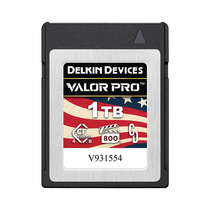 Delkin Devices 1TB VALOR CFexpress Type B 4.0 VPG800 Memory Card