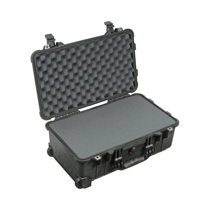 Pelican 1510 Protector Carry-On Case with Pick-N-Pluck Foam & Lid Foam - Black