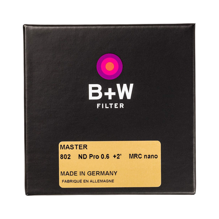 B+W 82mm #802 MASTER Neutral Density 0.6 2-Stop MRC Nano Filter