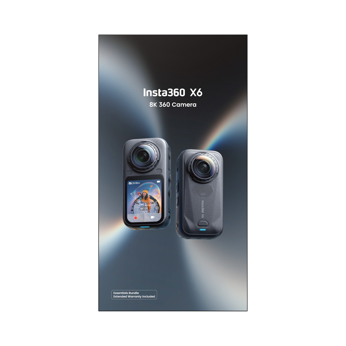 Insta360 X6 360° 8K Camera Essentials Bundle - Midnight Black