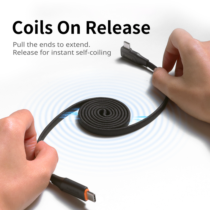 SmallRig USB-C Self-Coiling Charging Cable 60W 5611