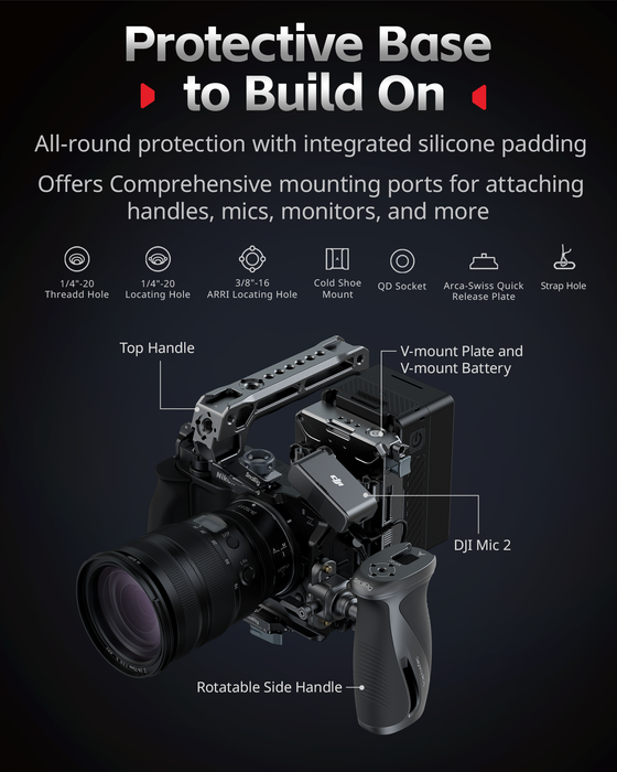 SmallRig Camera Cage Kit for Nikon ZR with Top & Side Handles (Advanced Edition) 5468
