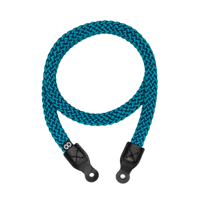Cooph Braid Camera Strap with Steel Ring, 49.2" (125cm) - Aqua