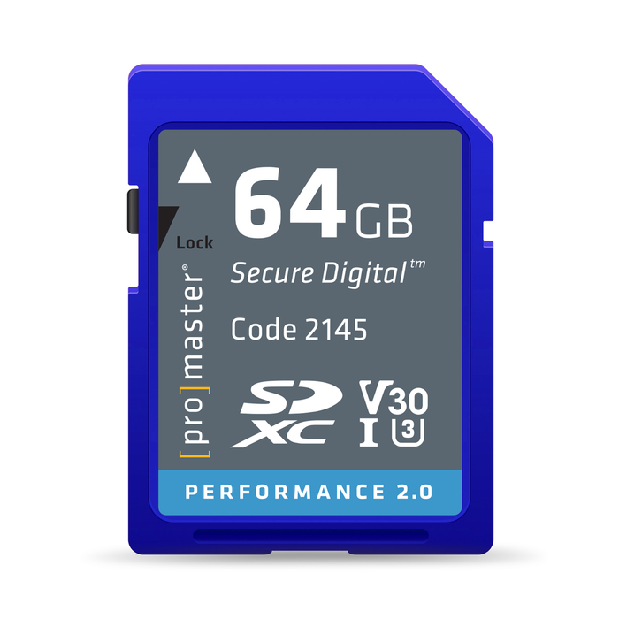 ProMaster 64GB Performance 2.0 UHS-I SDXC Memory Card