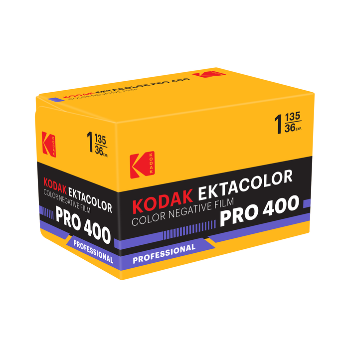 Kodak Eastman Professional EKTACOLOR PRO 400 Color Negative - 35mm Film, 36 Exposures, Single Roll (Boxed)