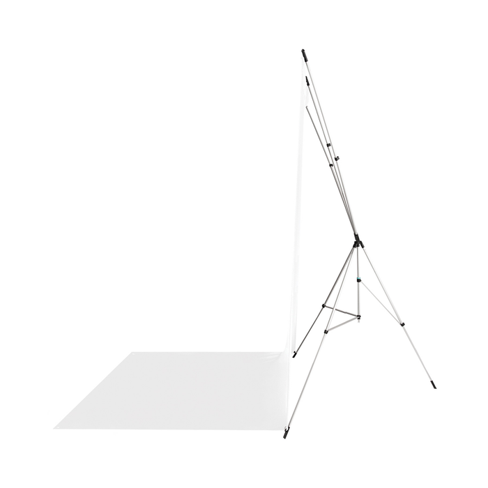 Westcott X-Drop Wrinkle-Resistant Sweep Backdrop Kit, 5' x 12' - High-Key White