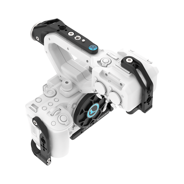 Kondor Blue Camera Cage for Canon C50 with Top Handle & Rosette Rail - Raven Black