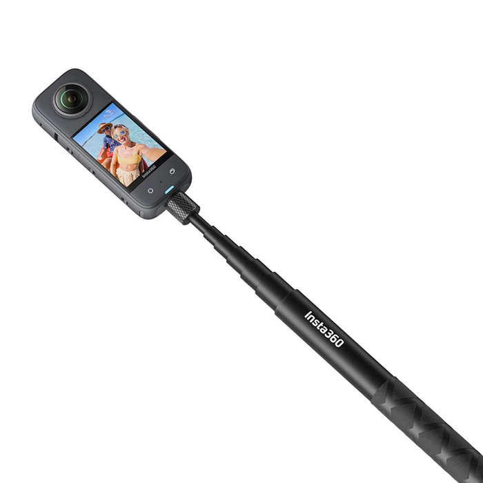 Insta360 Invisible Selfie Stick, 9" to 44" (23cm to 114cm) - Black