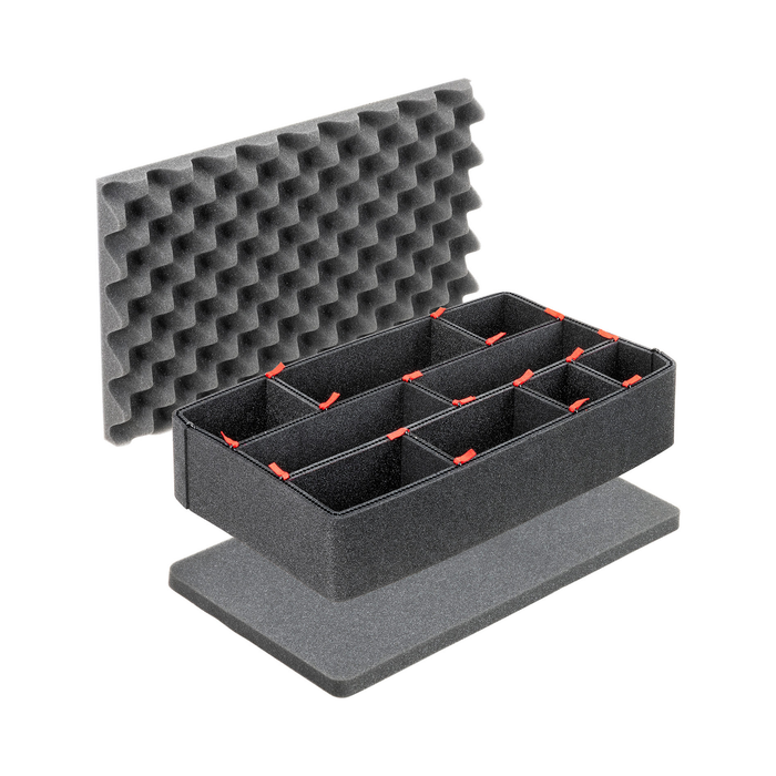 Pelican 1485 Air Case with TrekPak Dividers & Lid Foam - Black