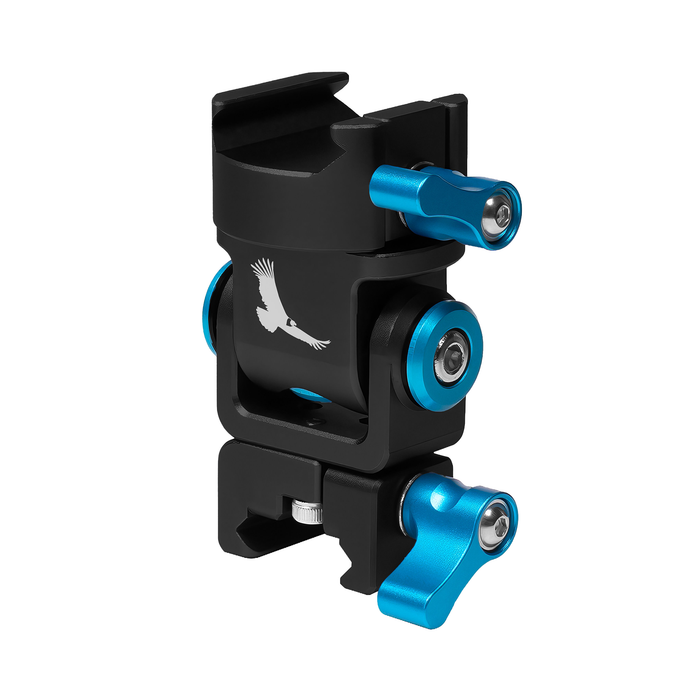 Kondor Blue NATO to NATO Swivel Tilt Monitor Mount (Pan/Tilt) - Raven Black