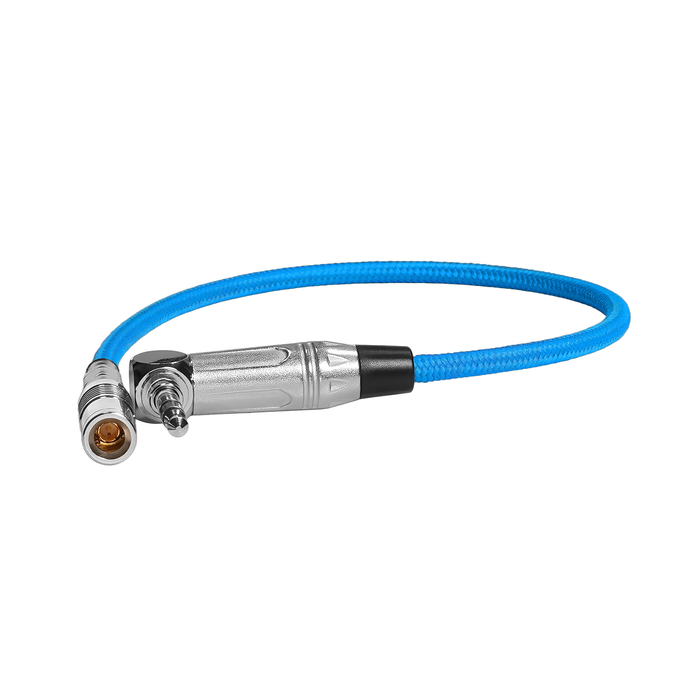 Kondor Blue DIN 1.0/2.3 to 3.5mm Time Code Cable for R5C Tentacle Sync, 10" - Kondor Blue