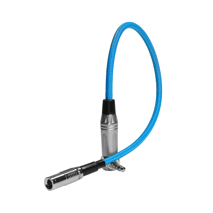 Kondor Blue DIN 1.0/2.3 to 3.5mm Time Code Cable for R5C Tentacle Sync, 10" - Kondor Blue