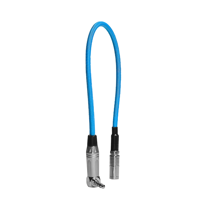 Kondor Blue DIN 1.0/2.3 to 3.5mm Time Code Cable for R5C Tentacle Sync, 10" - Kondor Blue