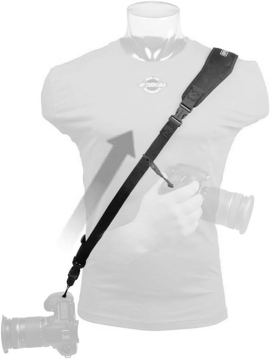 Op/Tech Utility Sling XL Quick Adjust with Uni-Loop Connectors (1/4" Webbing), 26.5-31" - Black