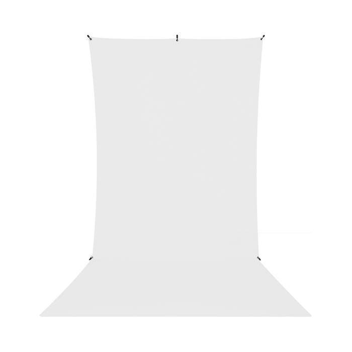 Westcott X-Drop Wrinkle-Resistant Sweep Backdrop Kit, 5' x 12' - High-Key White